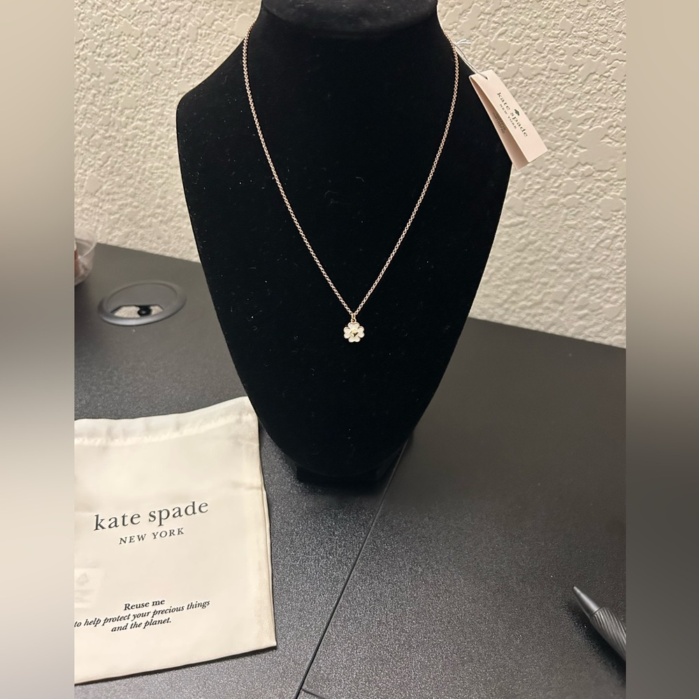 Kate Spade Flower Rose Gold Necklace